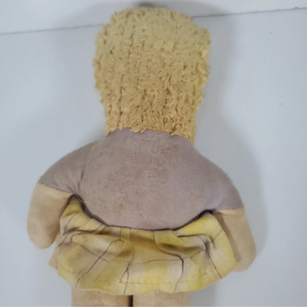 Vintage Primitive Style Folk Art Cloth Rag Doll